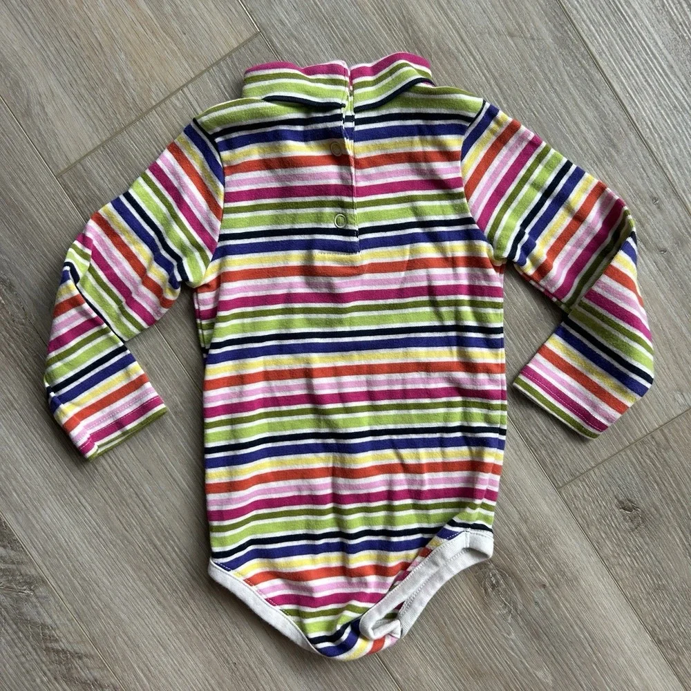 Gymboree 2008‎ Candy Shoppe Turtle Neck One Piece Size 2T Rainbow Retro
